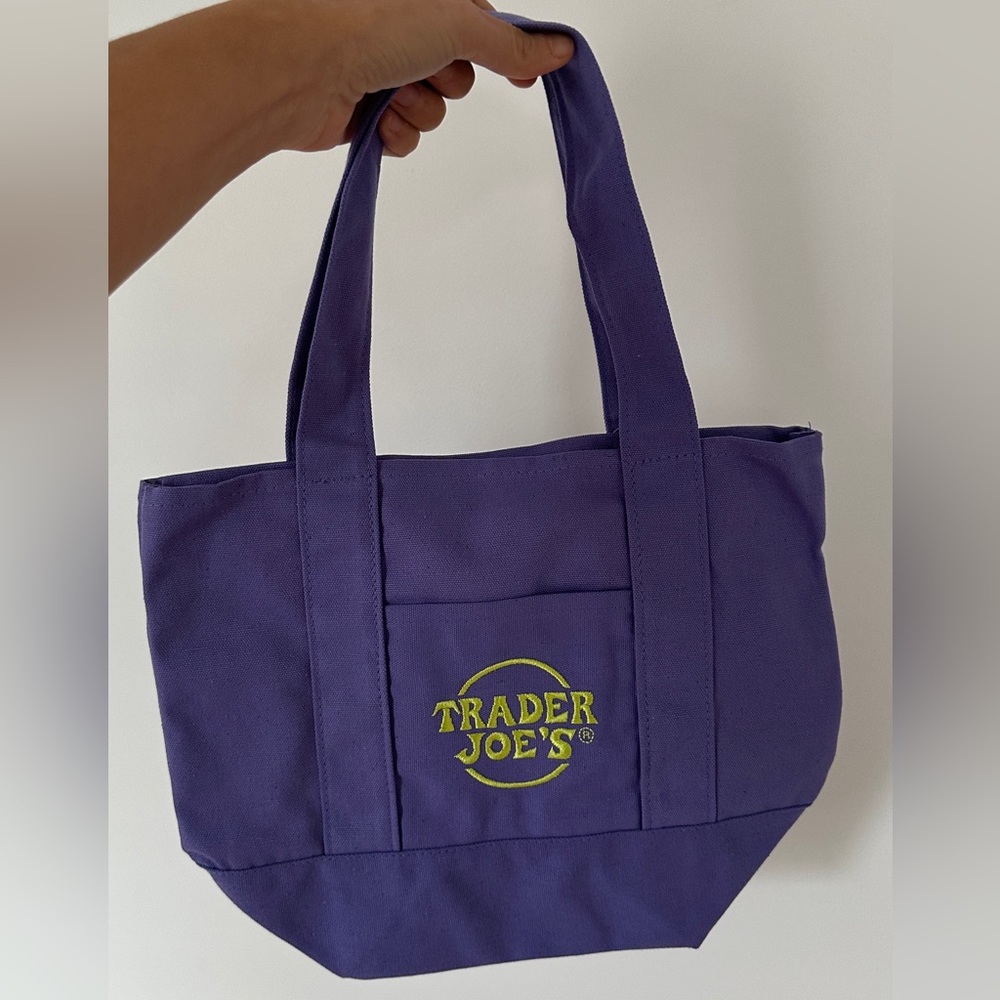 NWT Purple Trader Joe’s Mini tote!